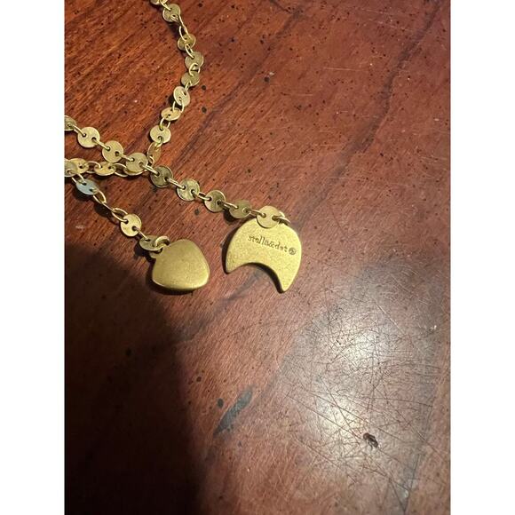 Stella & Dot Trevally Enamel Disk Chain Necklace in Gold Tone Adjustable Feminin - Picture 5 of 7